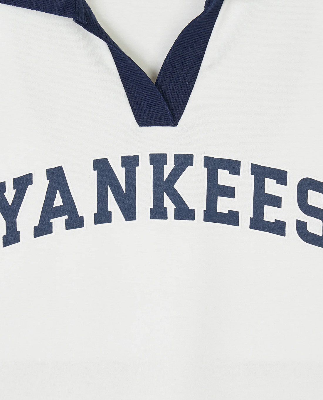 Đầm polo MLB Varsity Lettering Pique Dress NY New York Yankees Ivory 3FOPV0143-50IVS 10