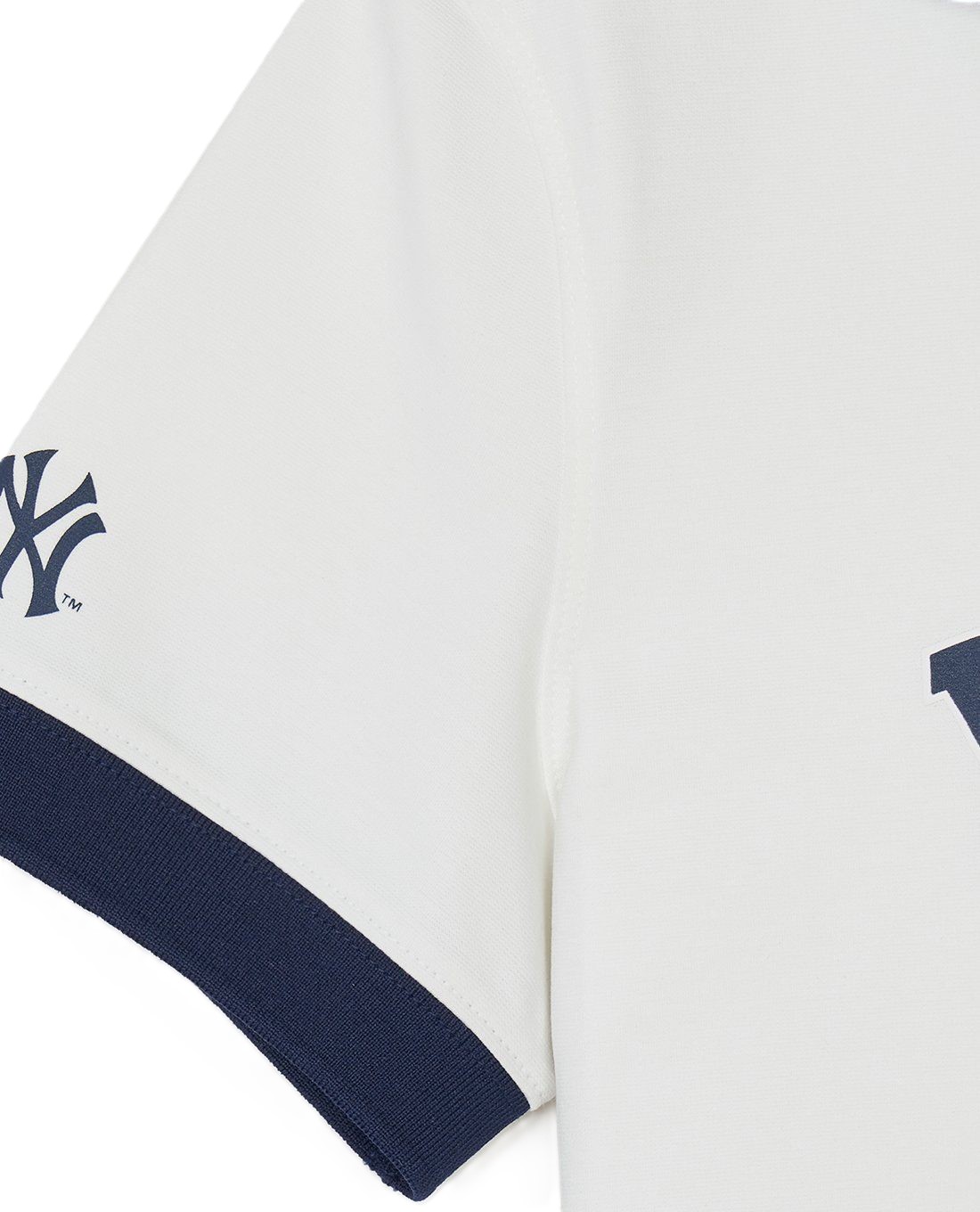 Đầm polo MLB Varsity Lettering Pique Dress NY New York Yankees Ivory 3FOPV0143-50IVS 9