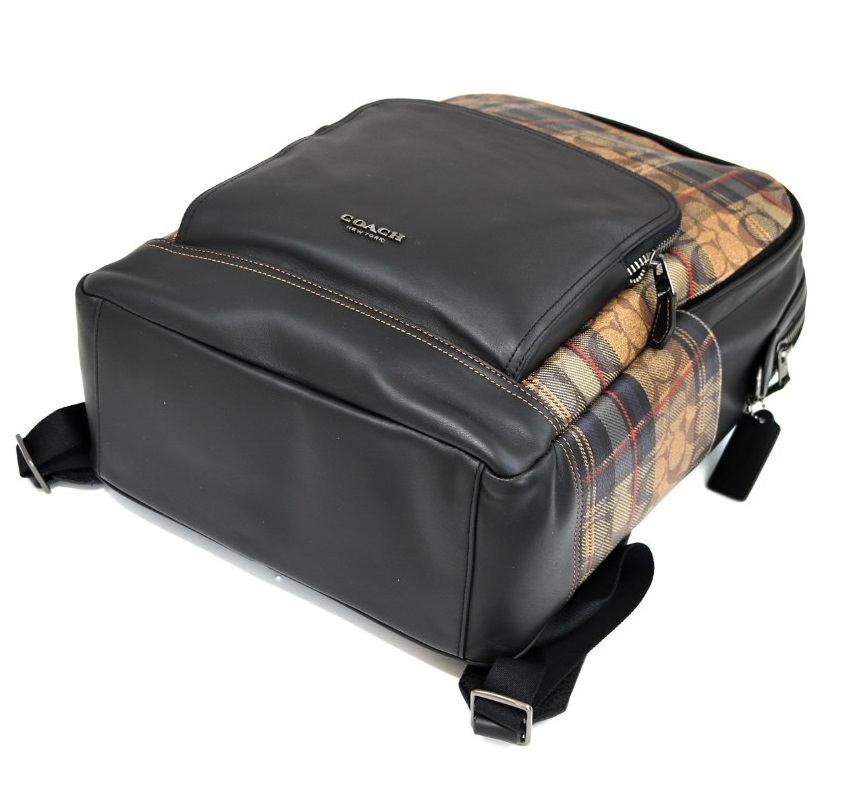 BALO NAM COACH GRAHAM BACKPACK IN SIGNATURE CANVAS WITH PLAID PRINT 9