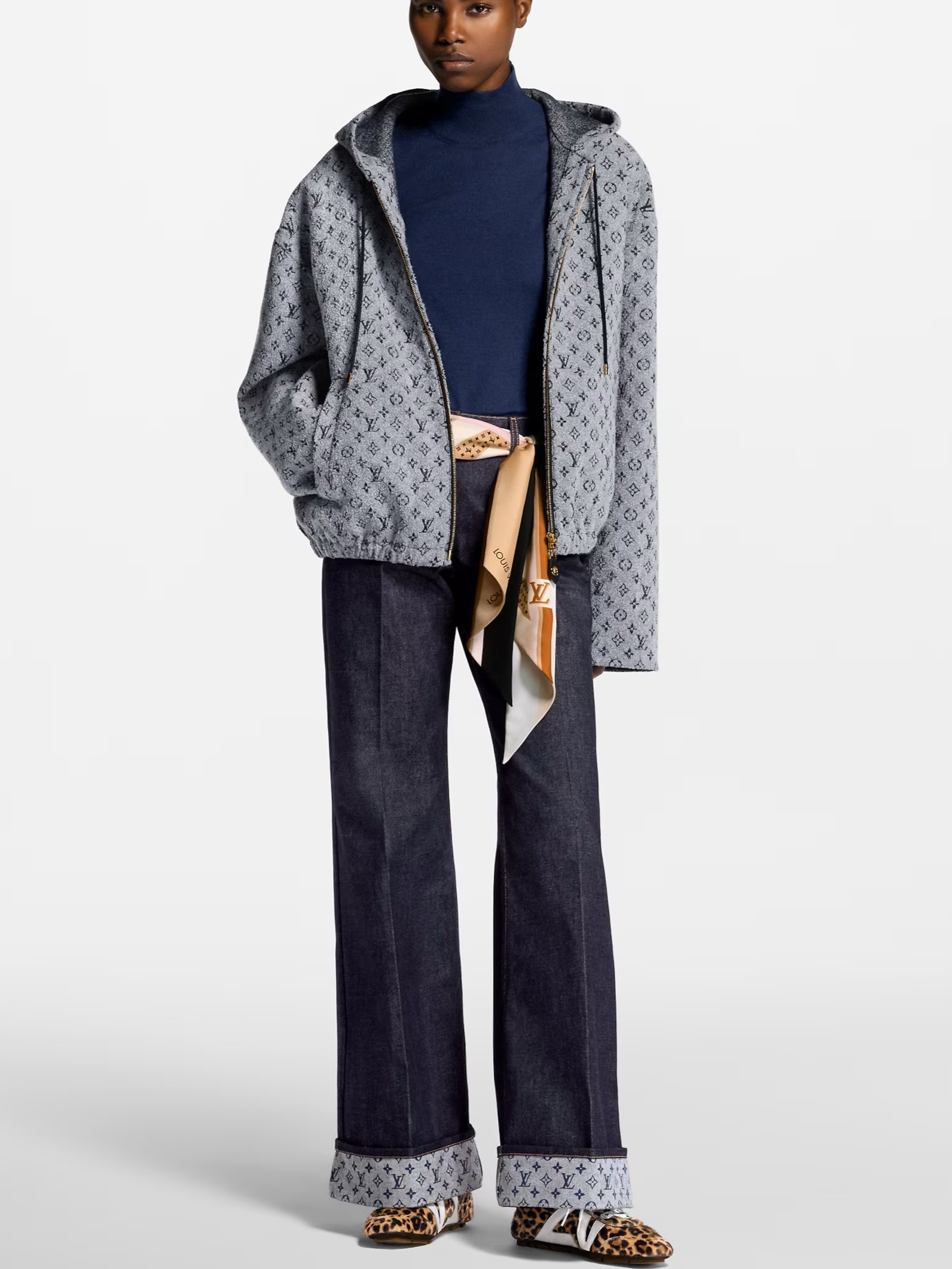 Áo Louis Vuitton Monogram Boucle Hoodie 7
