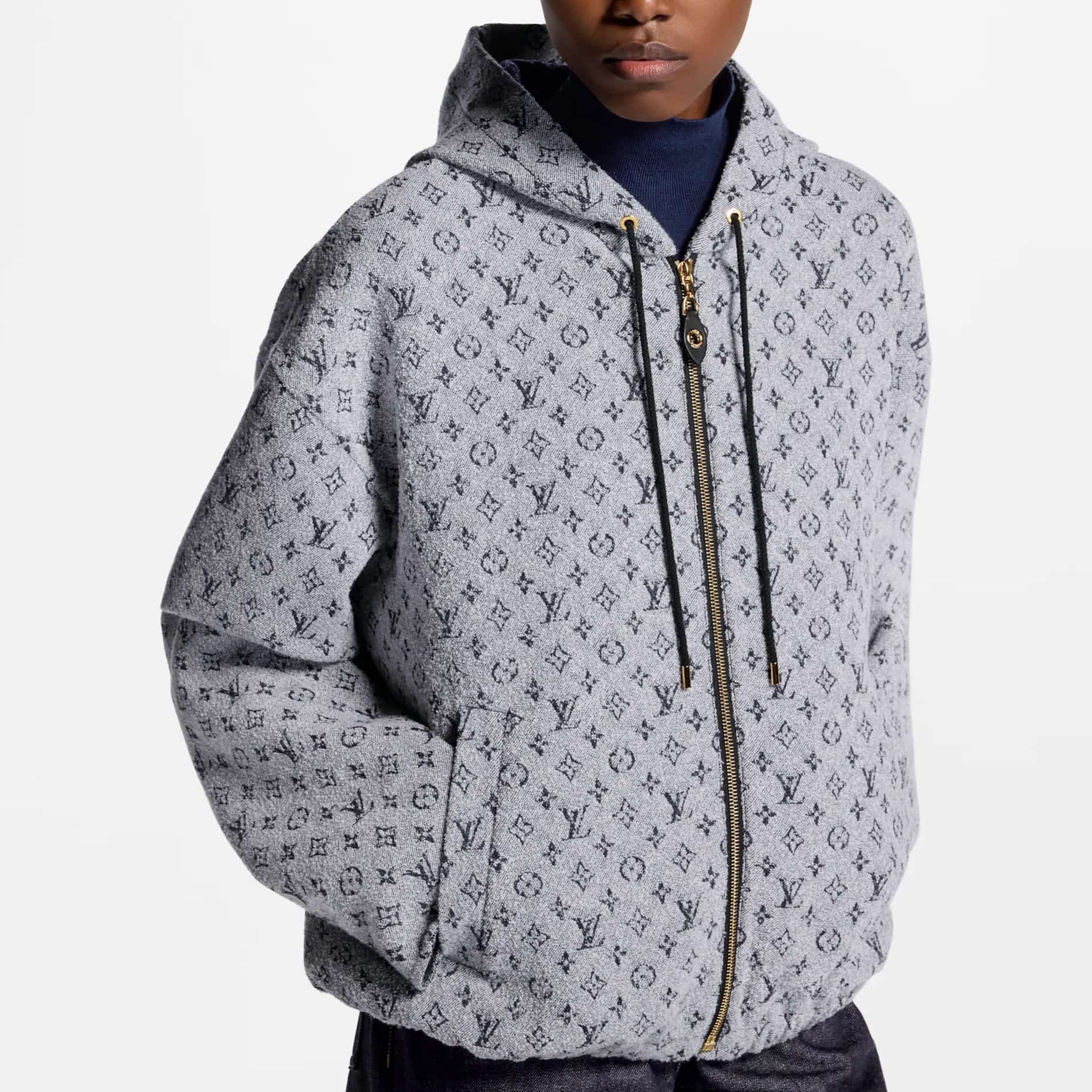 Áo Louis Vuitton Monogram Boucle Hoodie 8
