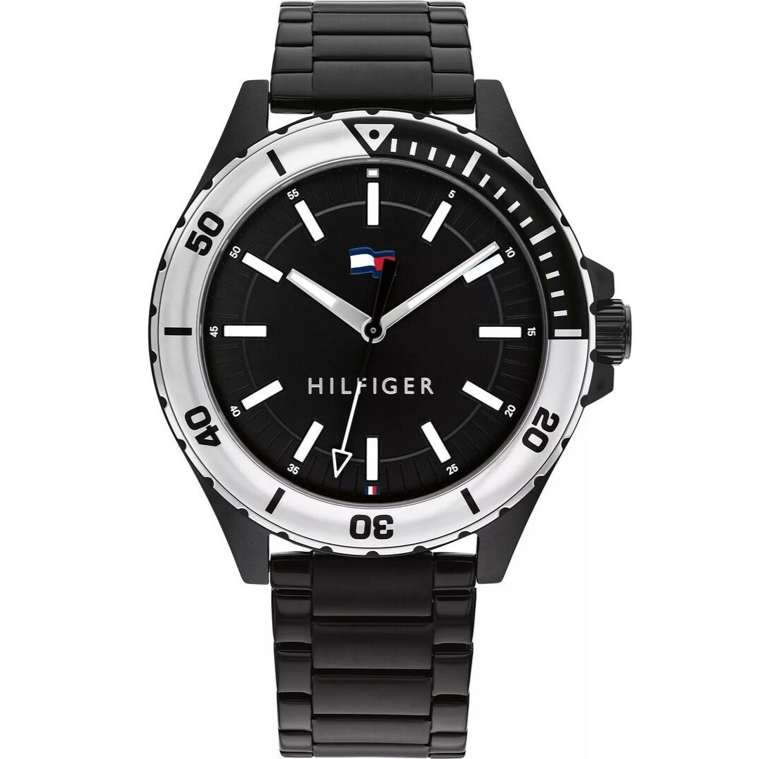 Đồng hồ nam Tommy Hilfiger Logan Mens Black Steel Watch 1792014 4