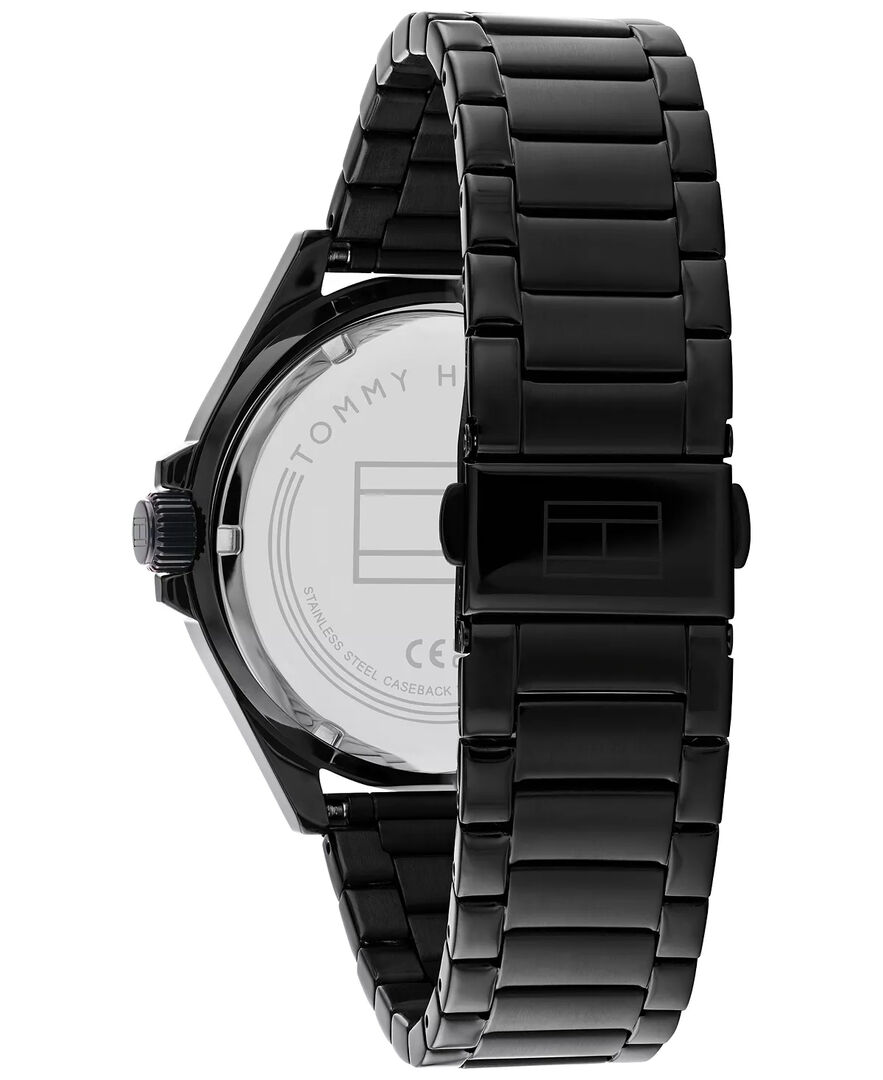 Đồng hồ nam Tommy Hilfiger Logan Mens Black Steel Watch 1792014 6