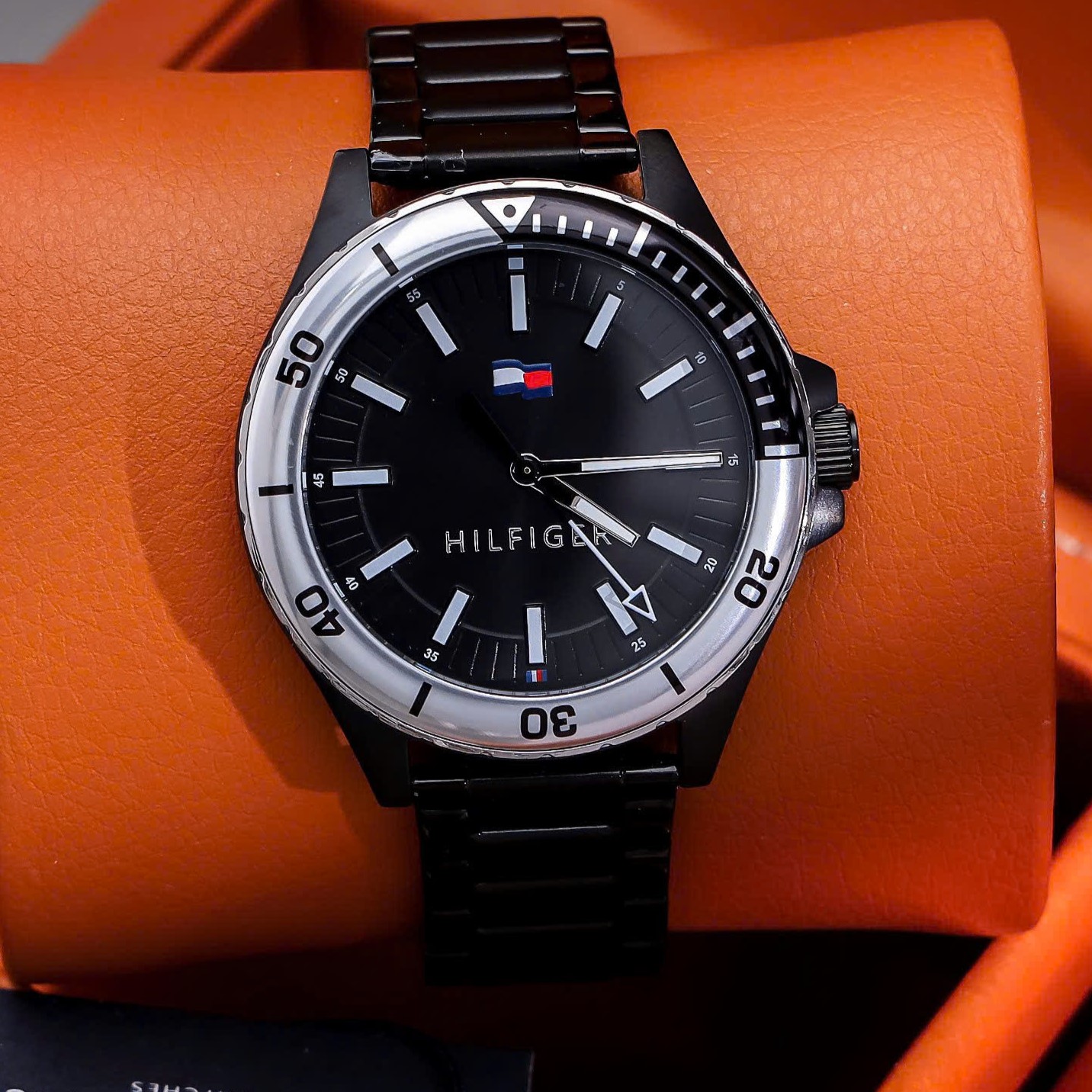 Đồng hồ nam Tommy Hilfiger Logan Mens Black Steel Watch 1792014 5