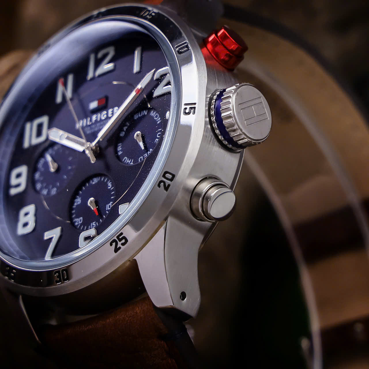 Đồng hồ nam Tommy Hilfiger Trent Quartz Blue Dial Brown Leather Strap Watch for Men 1791066 6