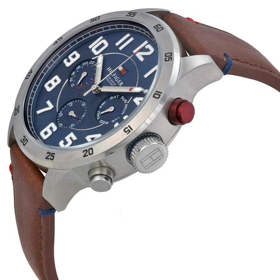 Đồng hồ nam Tommy Hilfiger Trent Quartz Blue Dial Brown Leather Strap Watch for Men 1791066 15