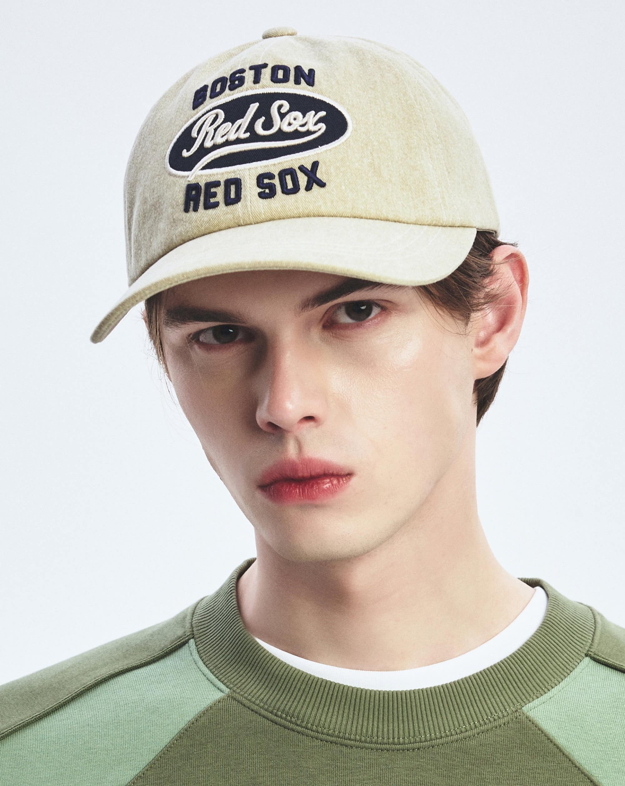 Nón Lưỡi Trai MLB Varsity Vintage Color Stitch Cursive Logo Unstructured Ball Cap Boston Red Sox 3ACPV055N-43BGL 1