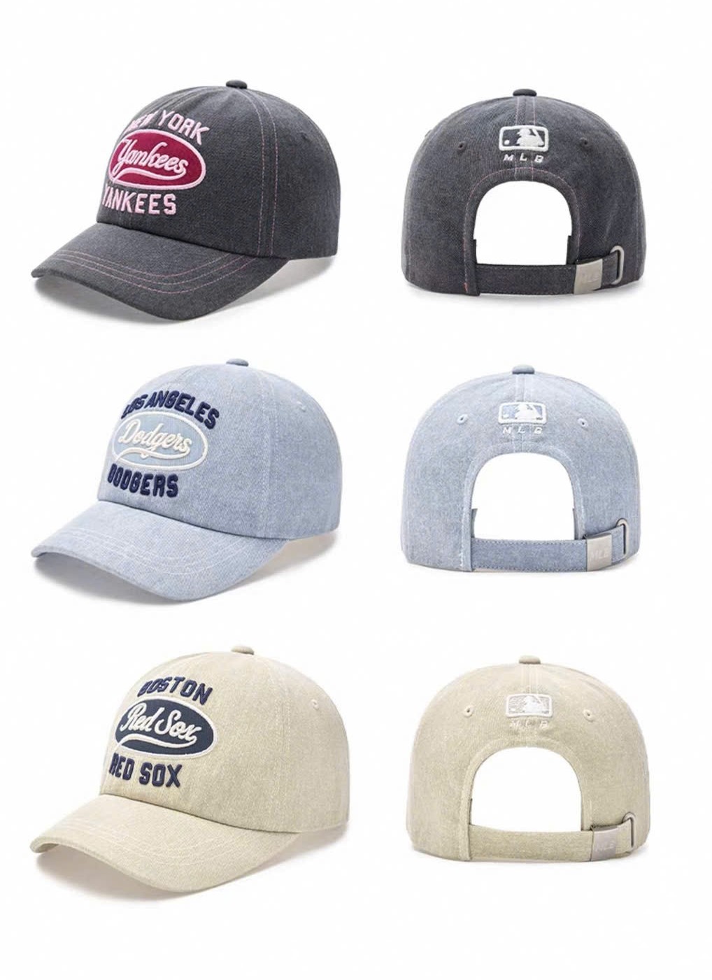 Nón Lưỡi Trai MLB Varsity Vintage Color Stitch Cursive Logo Unstructured Ball Cap Boston Red Sox 3ACPV055N-43BGL 3