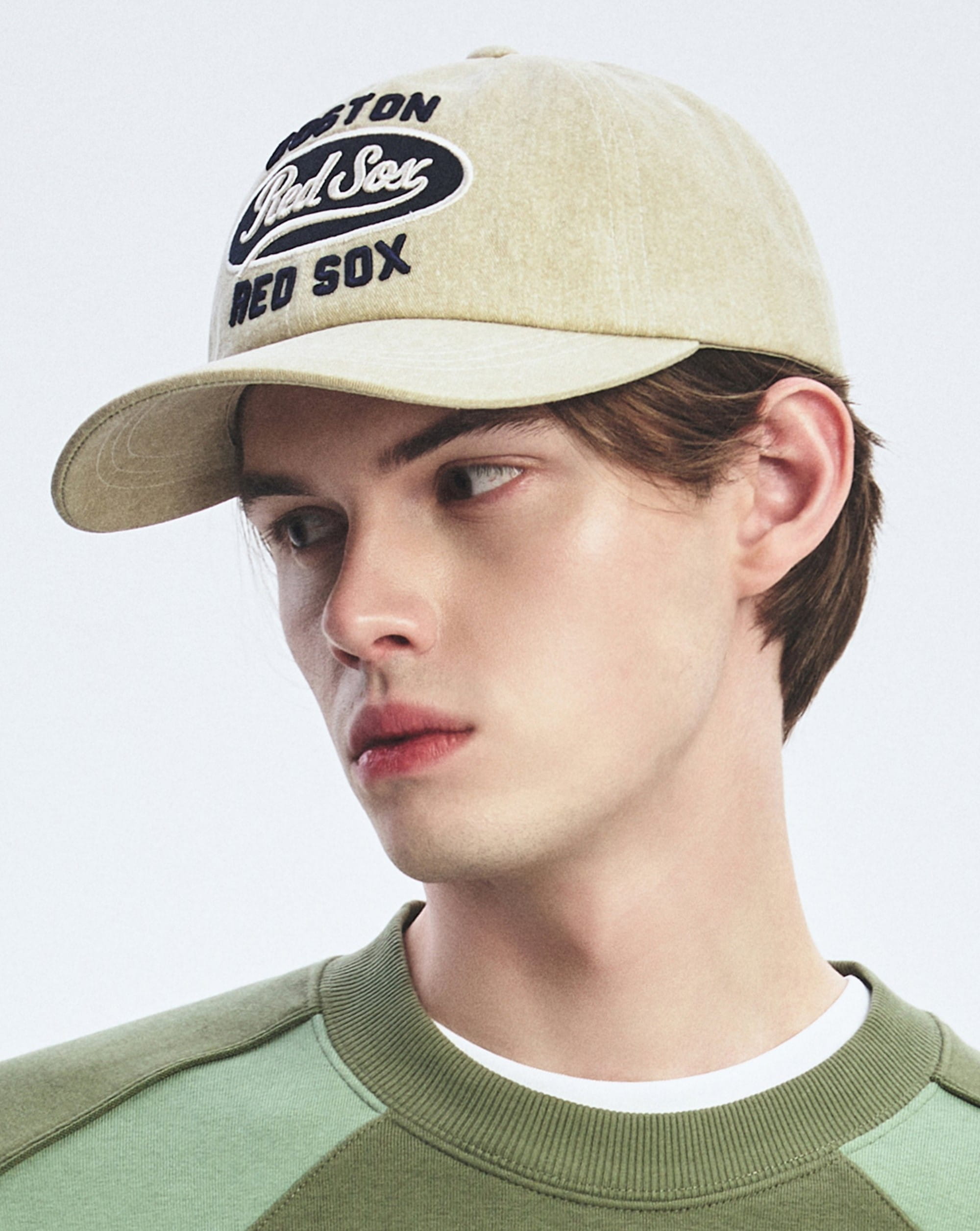 Nón Lưỡi Trai MLB Varsity Vintage Color Stitch Cursive Logo Unstructured Ball Cap Boston Red Sox 3ACPV055N-43BGL 4