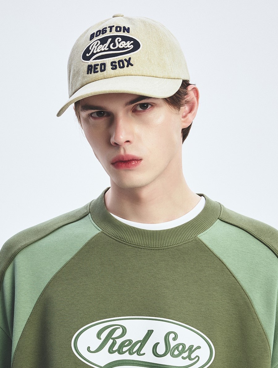 Nón Lưỡi Trai MLB Varsity Vintage Color Stitch Cursive Logo Unstructured Ball Cap Boston Red Sox 3ACPV055N-43BGL 2