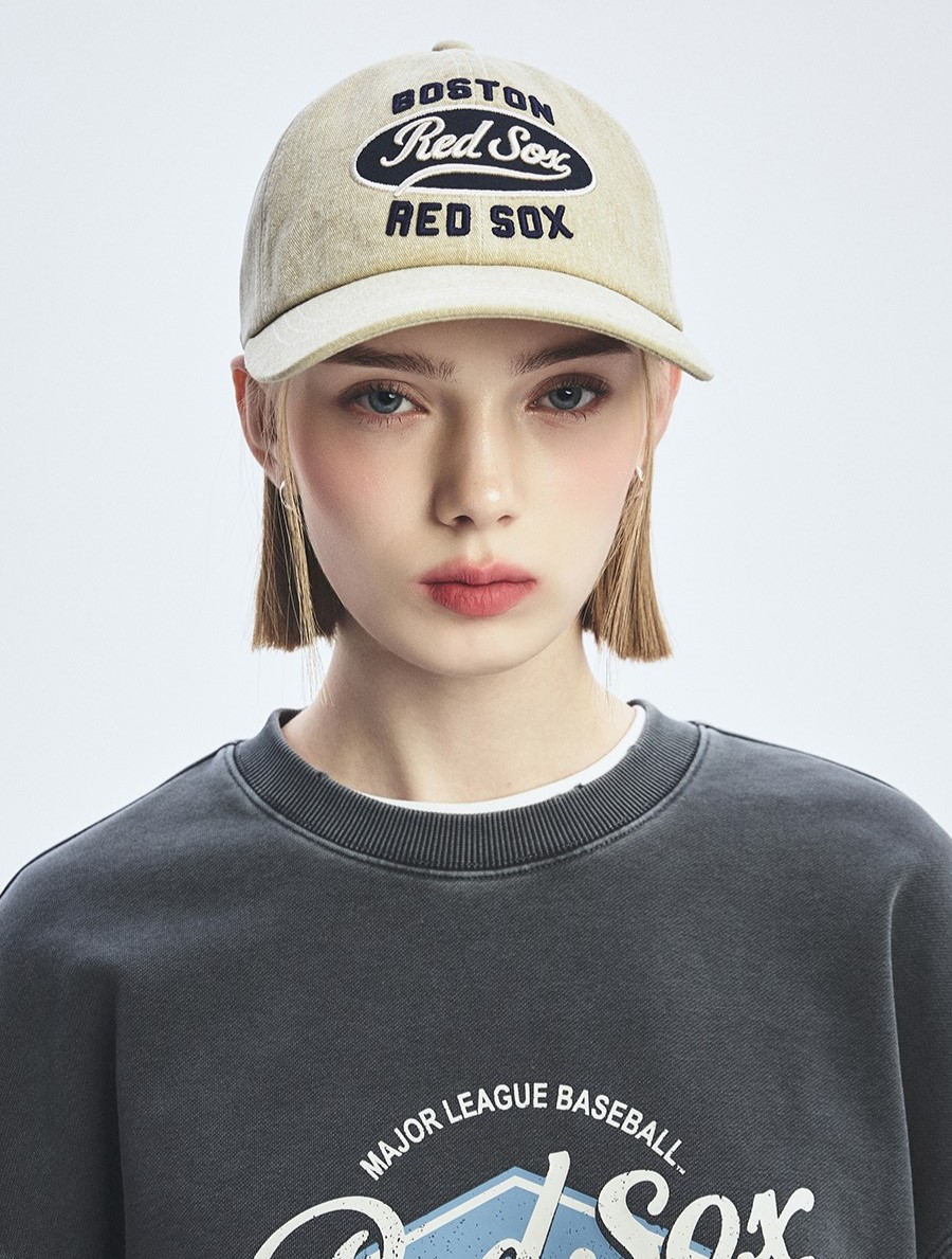 Nón Lưỡi Trai MLB Varsity Vintage Color Stitch Cursive Logo Unstructured Ball Cap Boston Red Sox 3ACPV055N-43BGL 8