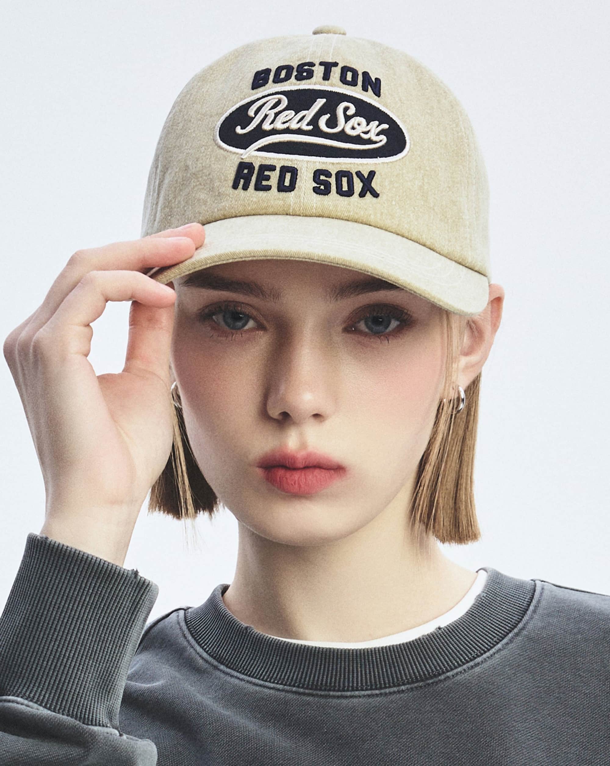 Nón Lưỡi Trai MLB Varsity Vintage Color Stitch Cursive Logo Unstructured Ball Cap Boston Red Sox 3ACPV055N-43BGL 18