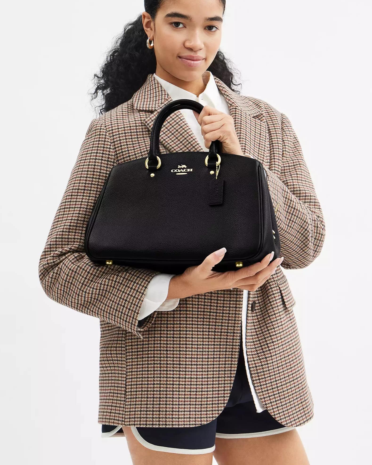 Túi Coach nữ Savannah Carryall Bag Black CAL56 3