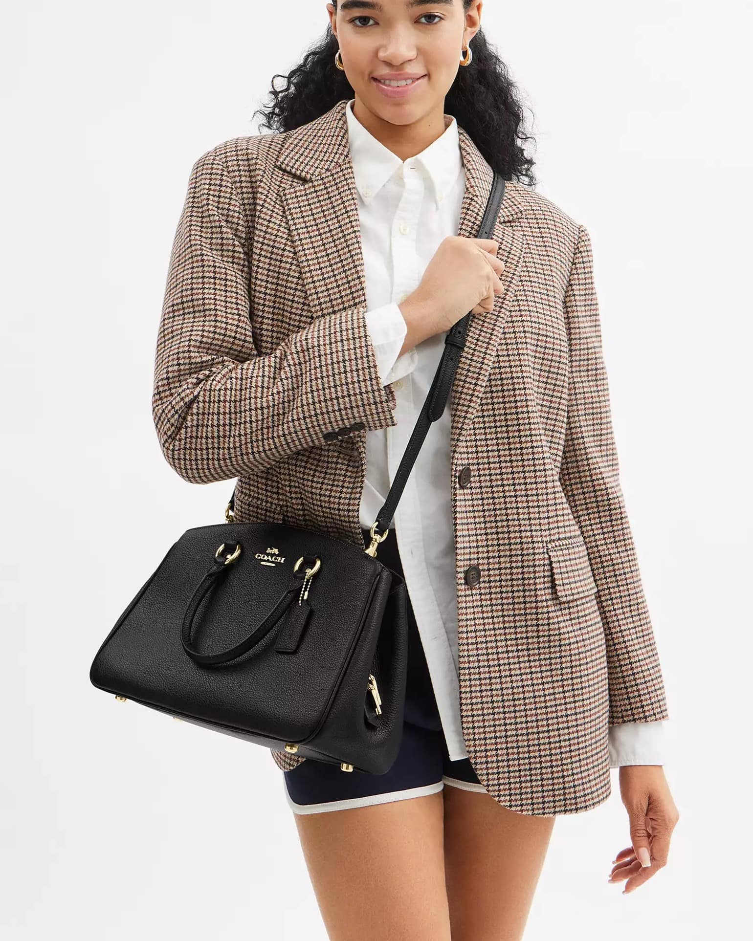 Túi Coach nữ Savannah Carryall Bag Black CAL56 5