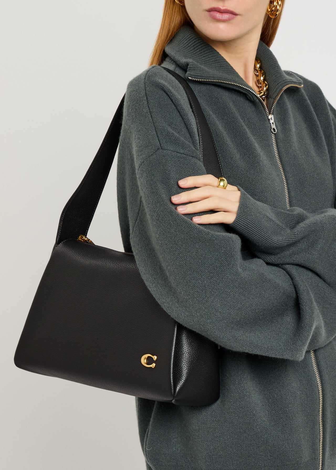 Túi Coach nữ Lola Shoulder Bag Black CCC45 16
