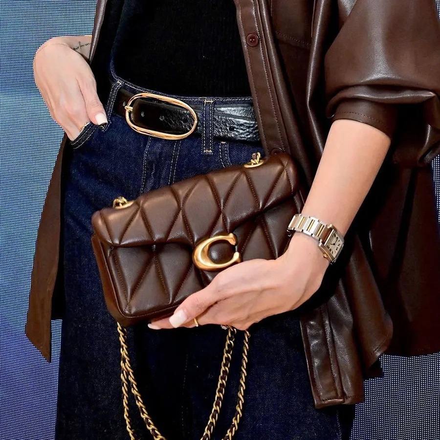 Túi Coach Tabby Shoulder Bag 20 With Pillow Quilting Nappa Leather Maple CP149 7