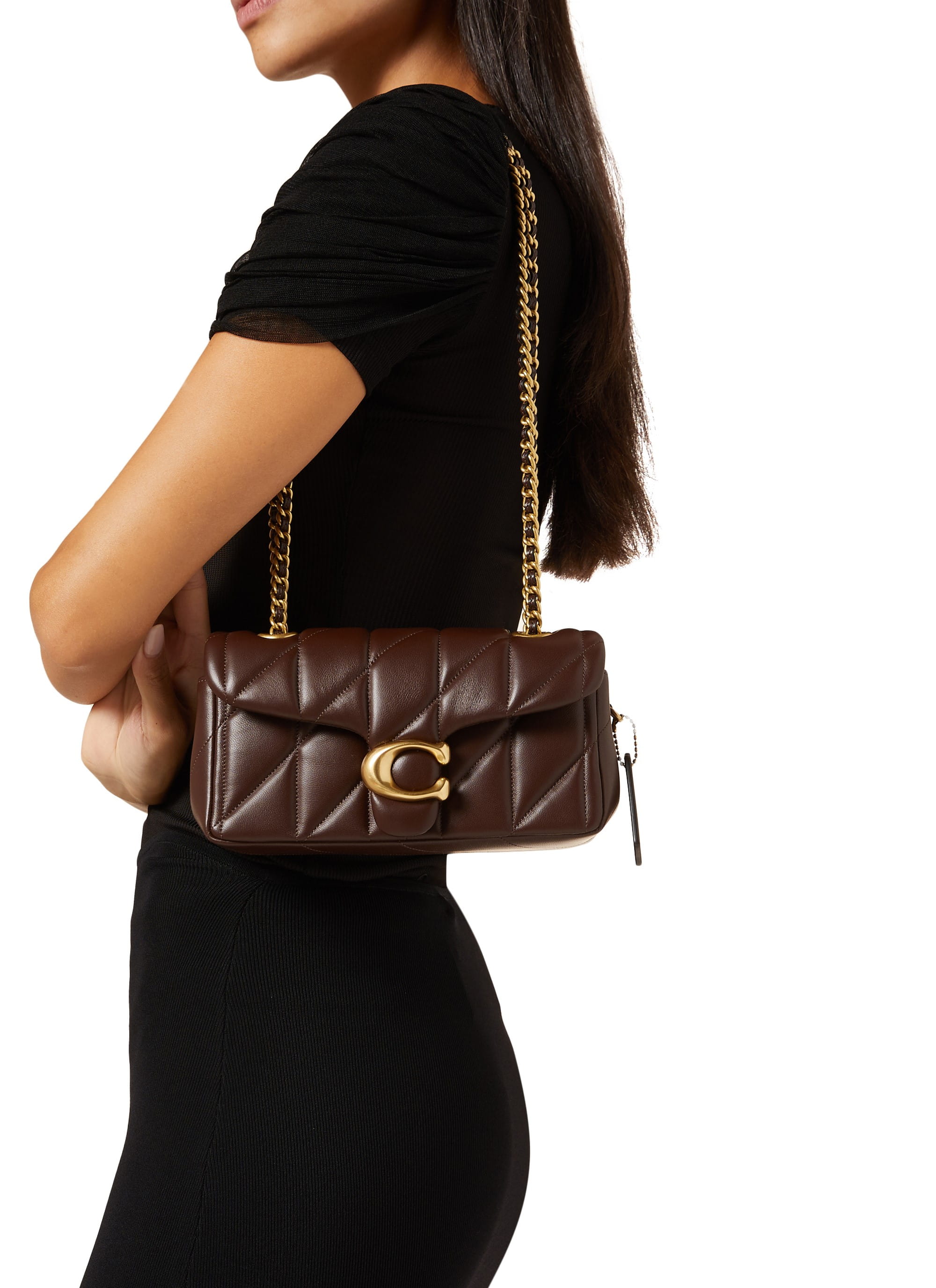 Túi Coach Tabby Shoulder Bag 20 With Pillow Quilting Nappa Leather Maple CP149 8