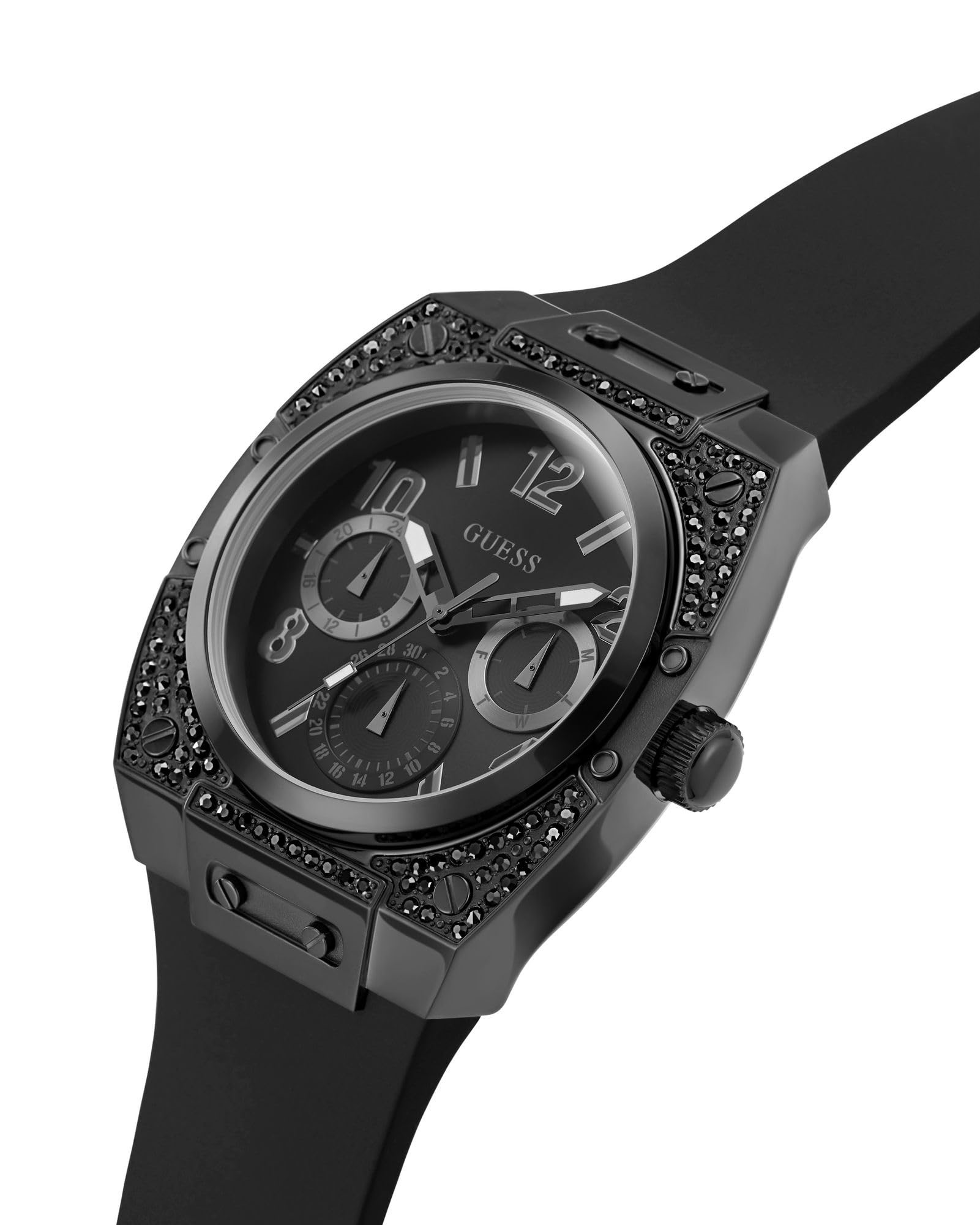 Đồng hồ nam Guess Analogue Watch with Silicone Strap GW0623G3 4