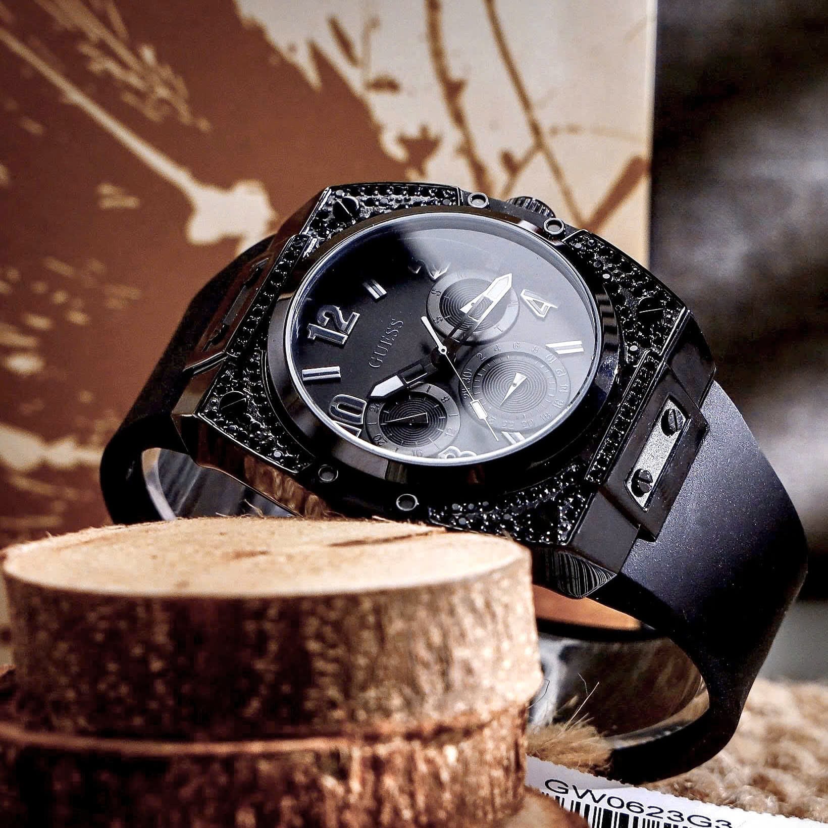 Đồng hồ nam Guess Analogue Watch with Silicone Strap GW0623G3 6