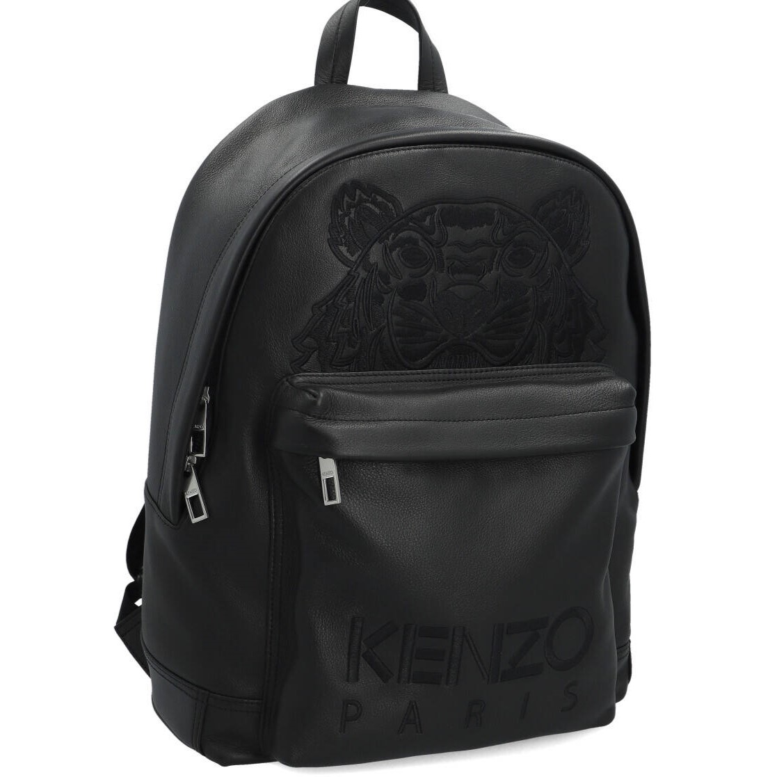 Balo Kenzo Small Leather Rucksack Black Backpack 3