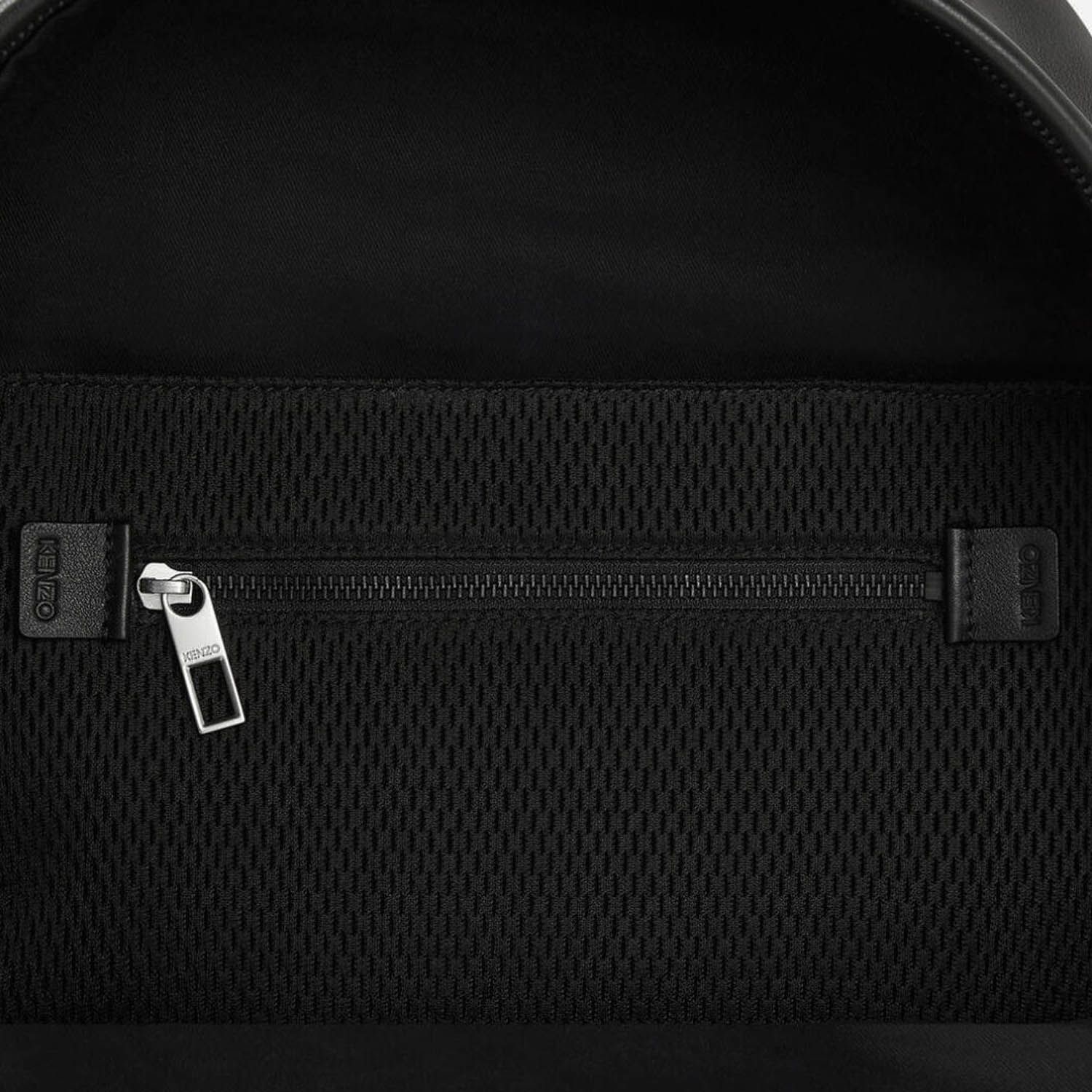 Balo Kenzo Small Leather Rucksack Black Backpack 6