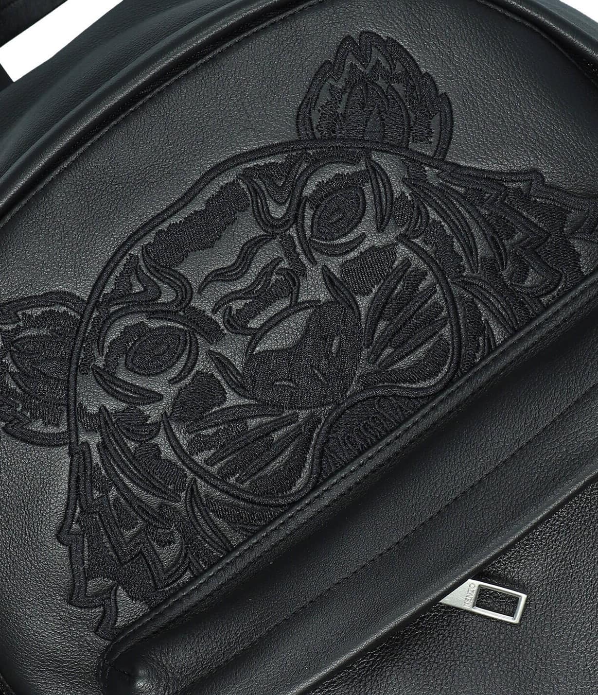 Balo Kenzo Small Leather Rucksack Black Backpack 8