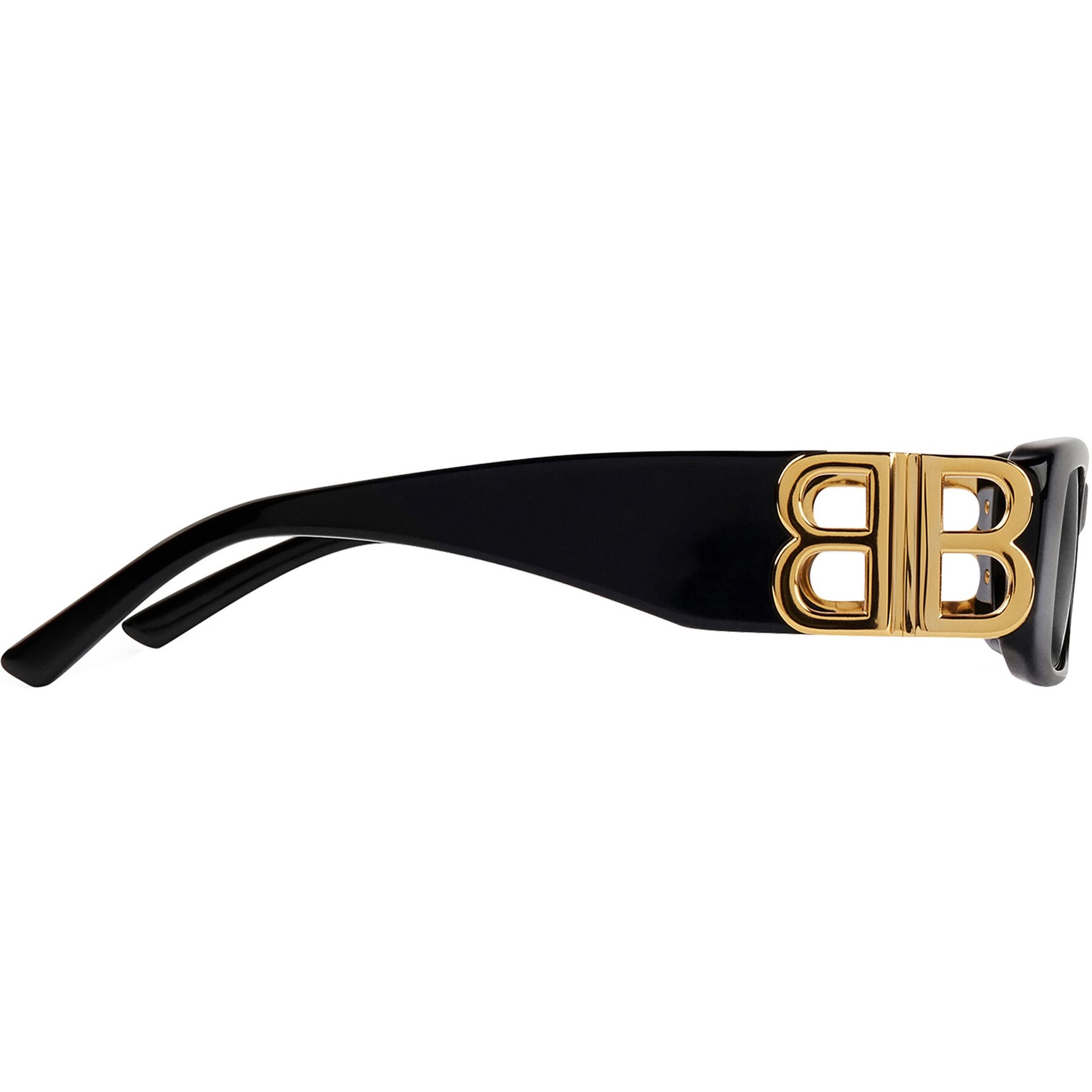 Mắt kính Balenciaga Dynasty Rectangle Sunglasses In Black Acetate With Black Lenses BB0096S 5