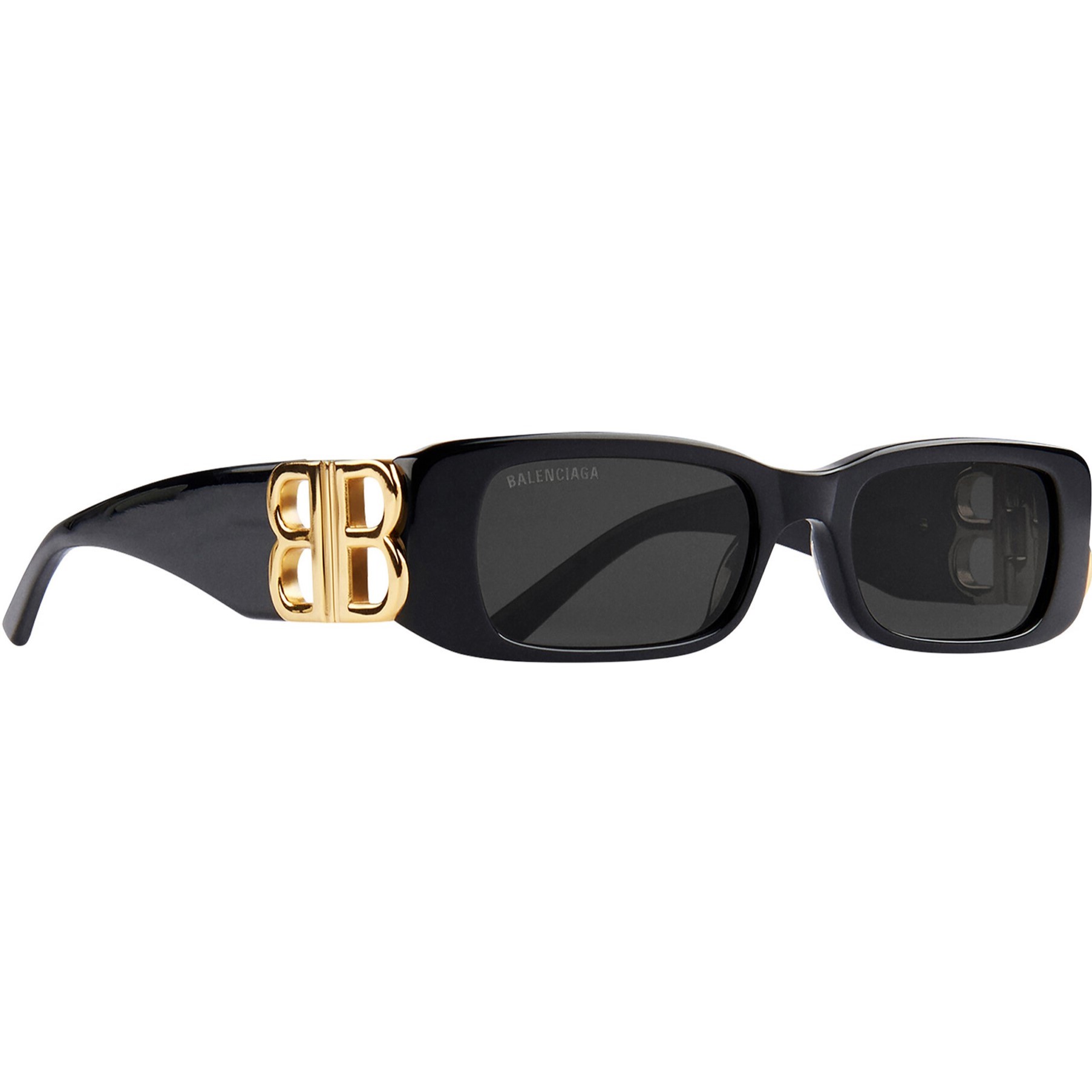 Mắt kính Balenciaga Dynasty Rectangle Sunglasses In Black Acetate With Black Lenses BB0096S 6