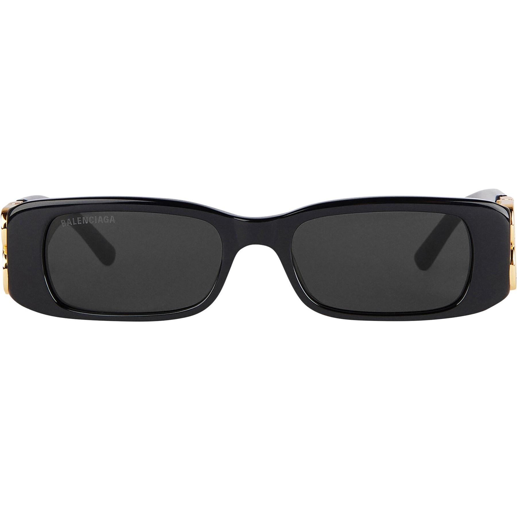 Mắt kính Balenciaga Dynasty Rectangle Sunglasses In Black Acetate With Black Lenses BB0096S 4