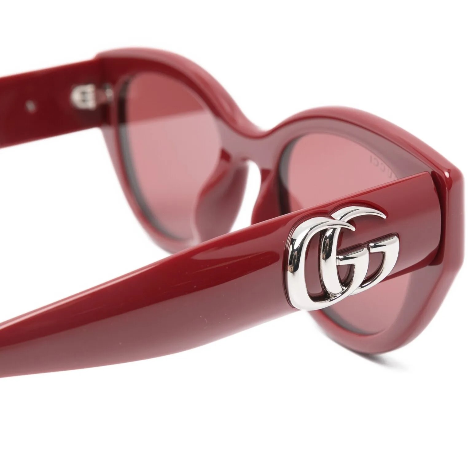 Mắt kính Gucci Low Nose Bridge Fit Sunglasses Rosso Ancora Red GG1976SK 10