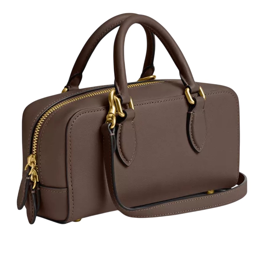 Túi Coach nữ Bowery Satchel 22 Dark Stone CY917 10