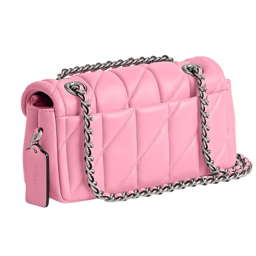 Túi Coach Tabby Shoulder Bag 20 With Quilting Nappa Leather Vivid Pink CP145 2
