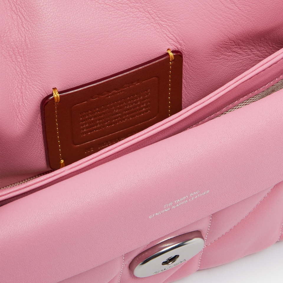 Túi Coach Tabby Shoulder Bag 20 With Quilting Nappa Leather Vivid Pink CP145 4