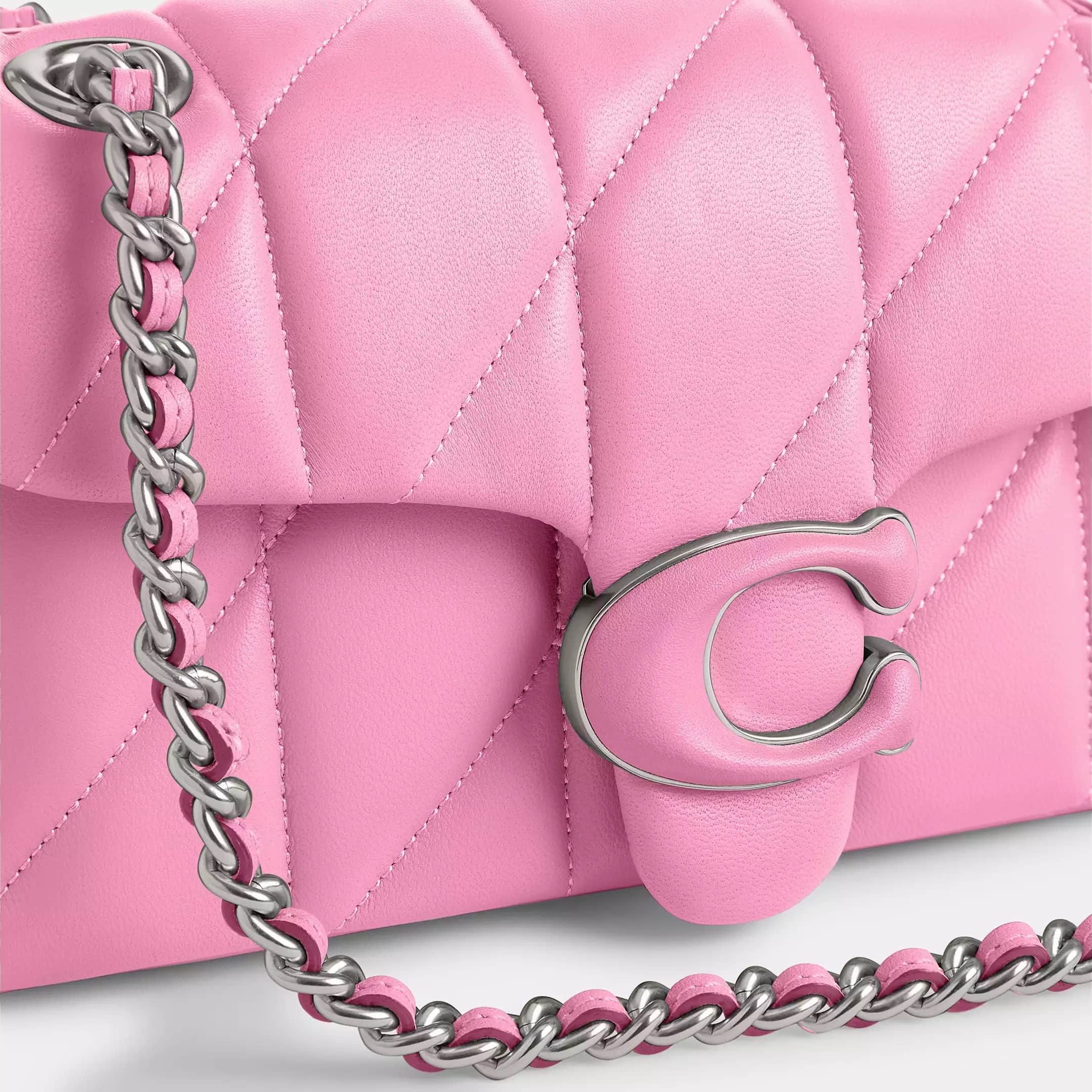 Túi Coach Tabby Shoulder Bag 20 With Quilting Nappa Leather Vivid Pink CP145 9