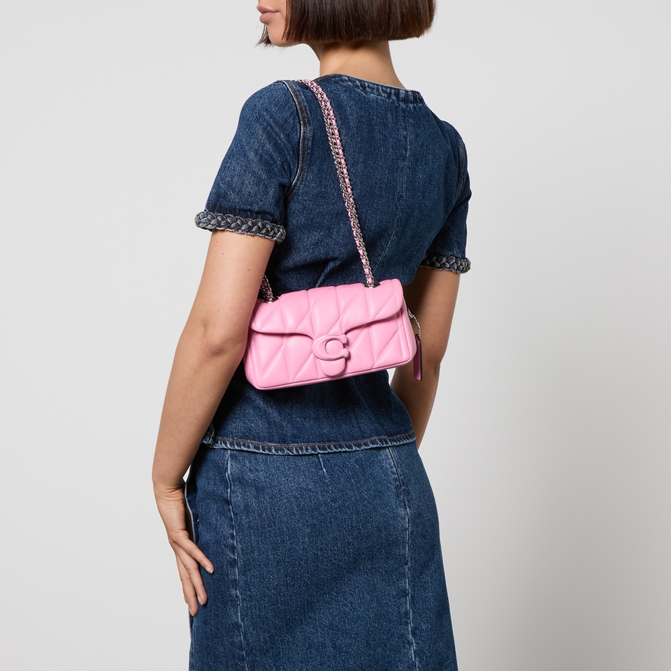 Túi Coach Tabby Shoulder Bag 20 With Quilting Nappa Leather Vivid Pink CP145 12
