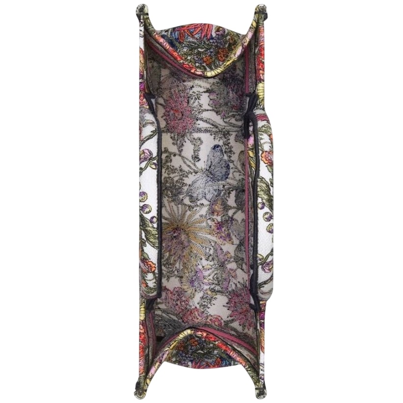 Túi xách nữ Medium Christian Dior Book Tote Mexico Millefiori Embroidery 3
