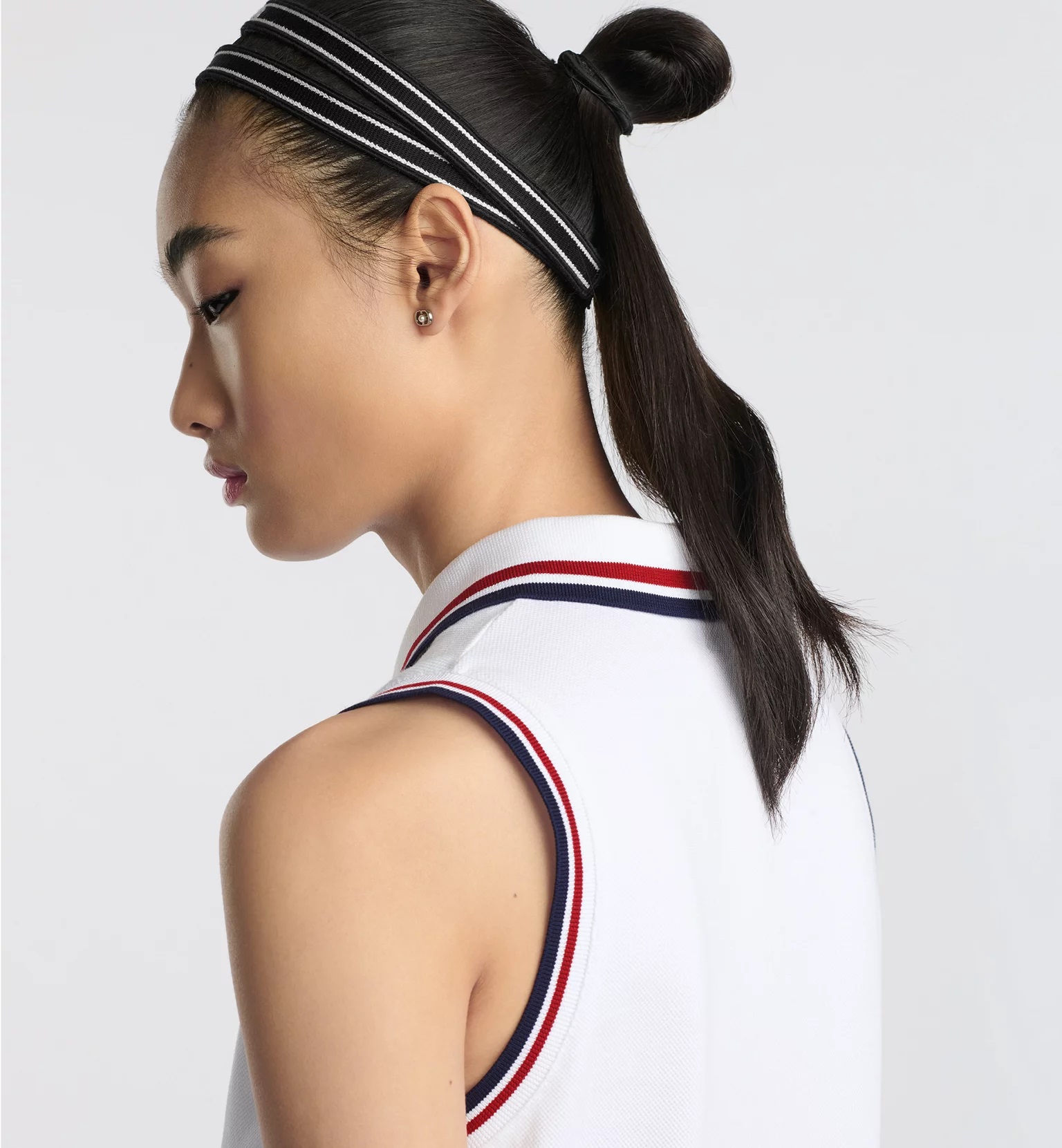 Set bộ Dior Vibe Tank Top White Cotton-Blend Jersey with Three-Tone Signature 3