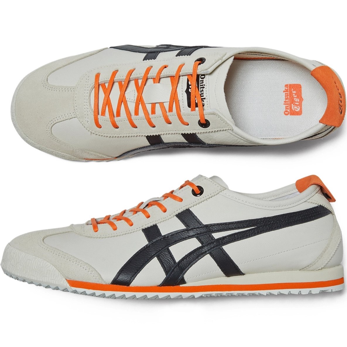 Giày thể thao Unisex Onitsuka Tiger Mexico 66 SD Cream Black 1183B301-100 5