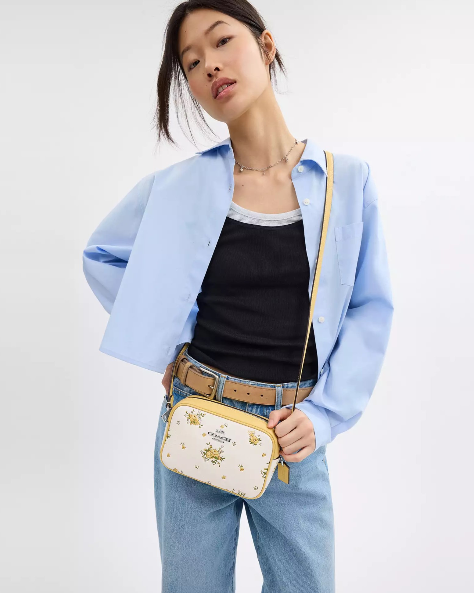 Túi Coach Mini Jamie Camera Bag With Floral Print CAQ38 6