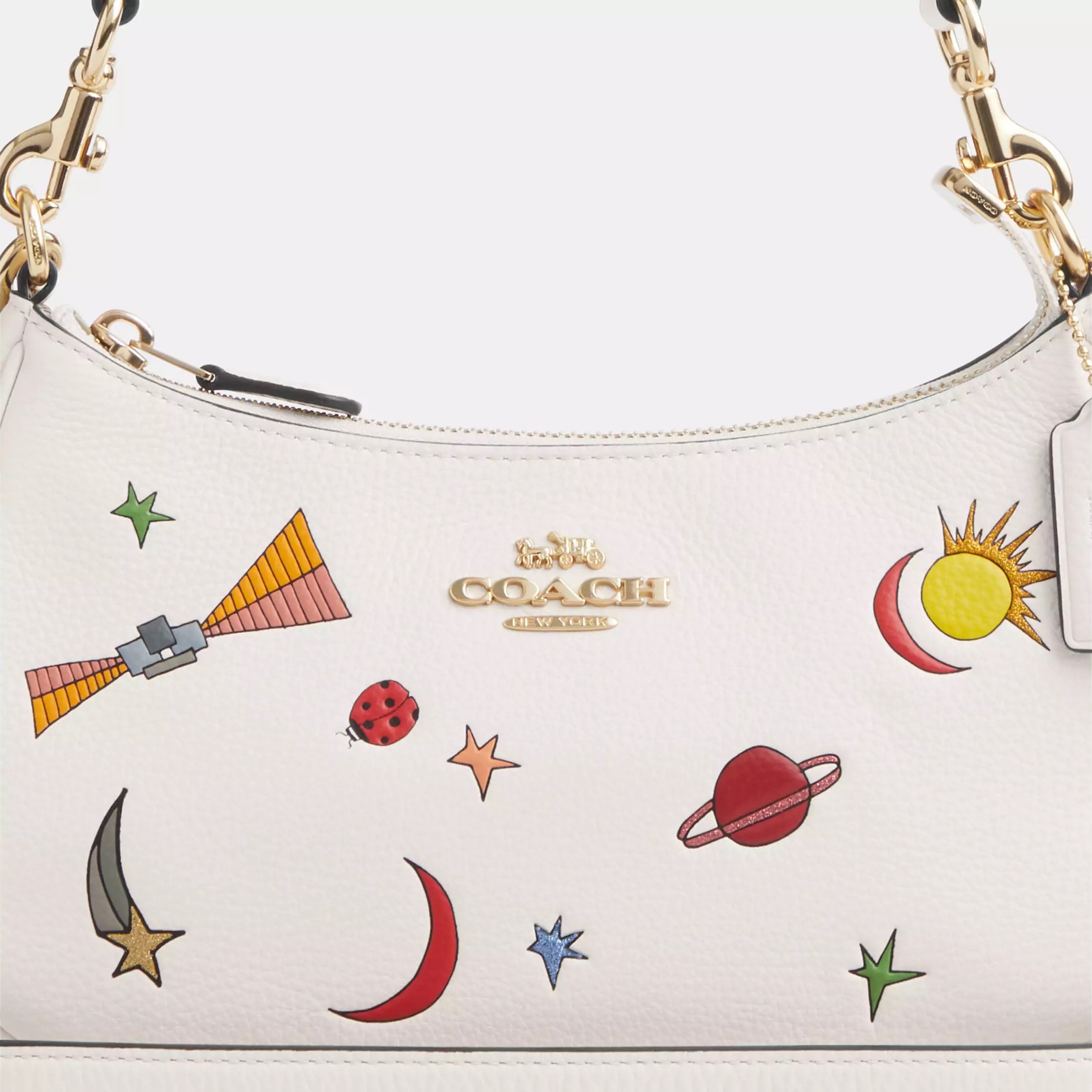 TÚI KẸP NÁCH COACH X OBSERVED BY US TERI SHOULDER BAG IN LEATHER WITH PRINT CU388 2