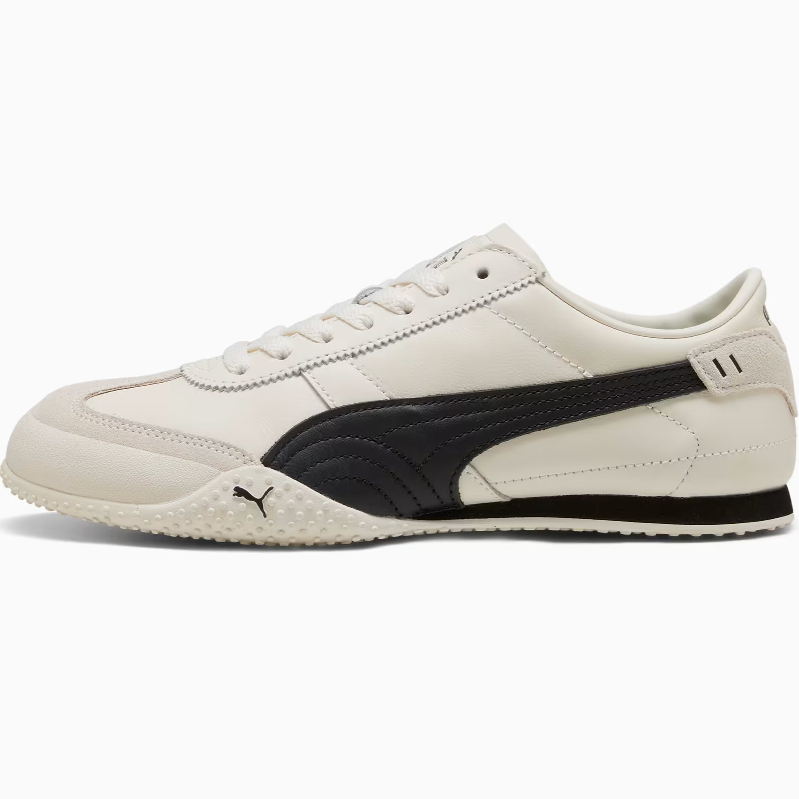 Giày Puma Bella Leather Sneakers Warm White Black 405256-01 9