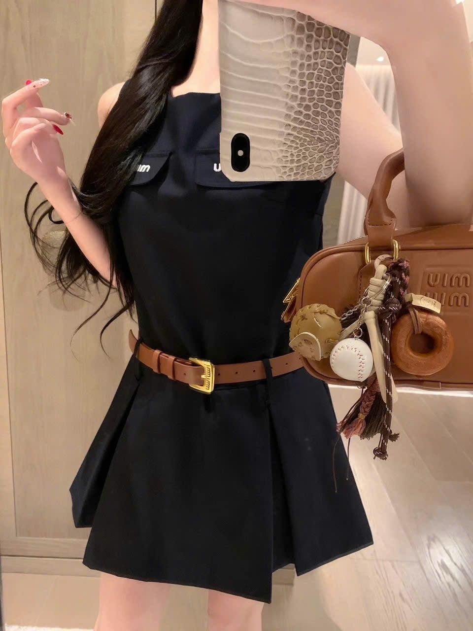Đầm nữ Miu Miu kèm đai 4