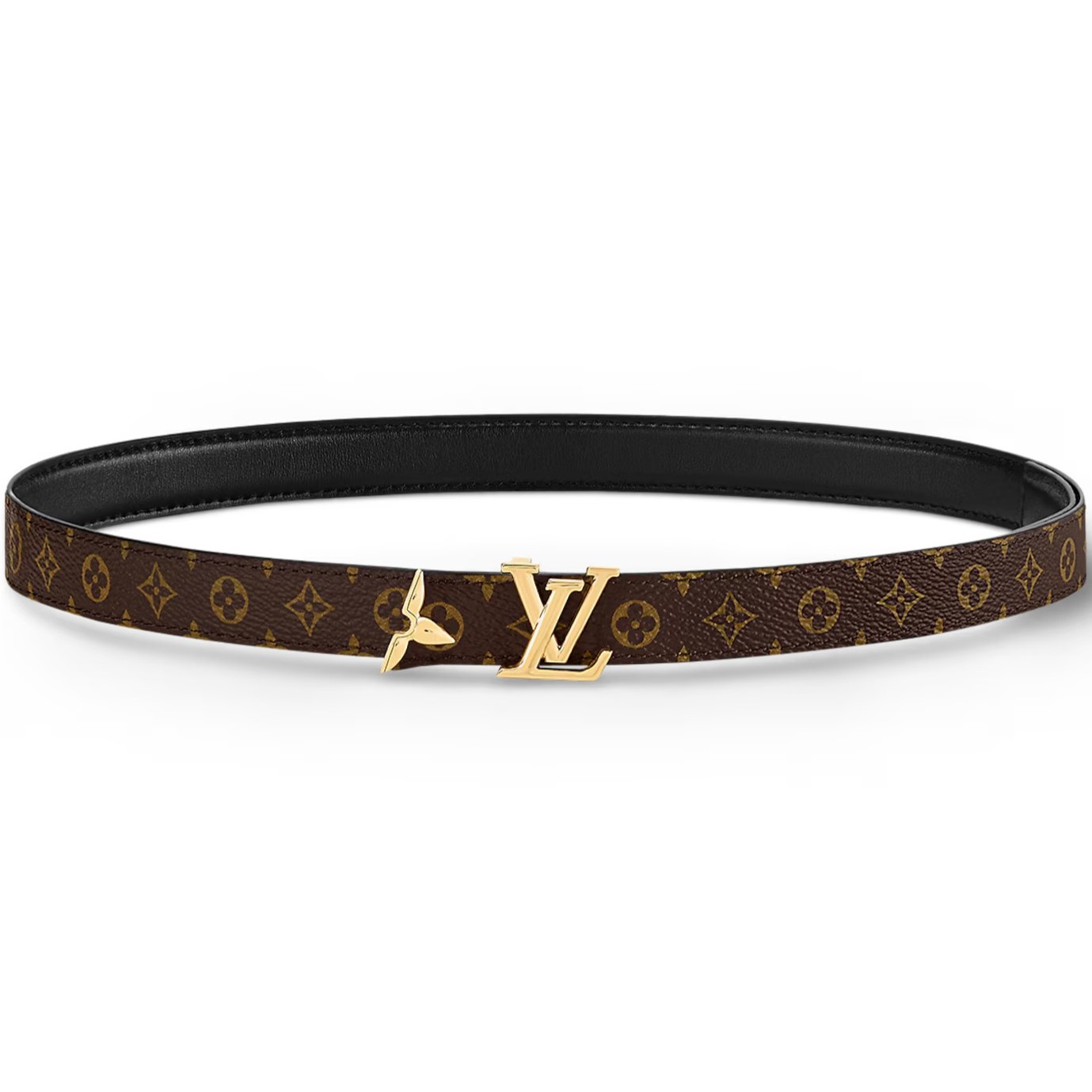 Thắt Lưng Louis Vuitton Pretty LV 20mm Reversible Belt Black 4