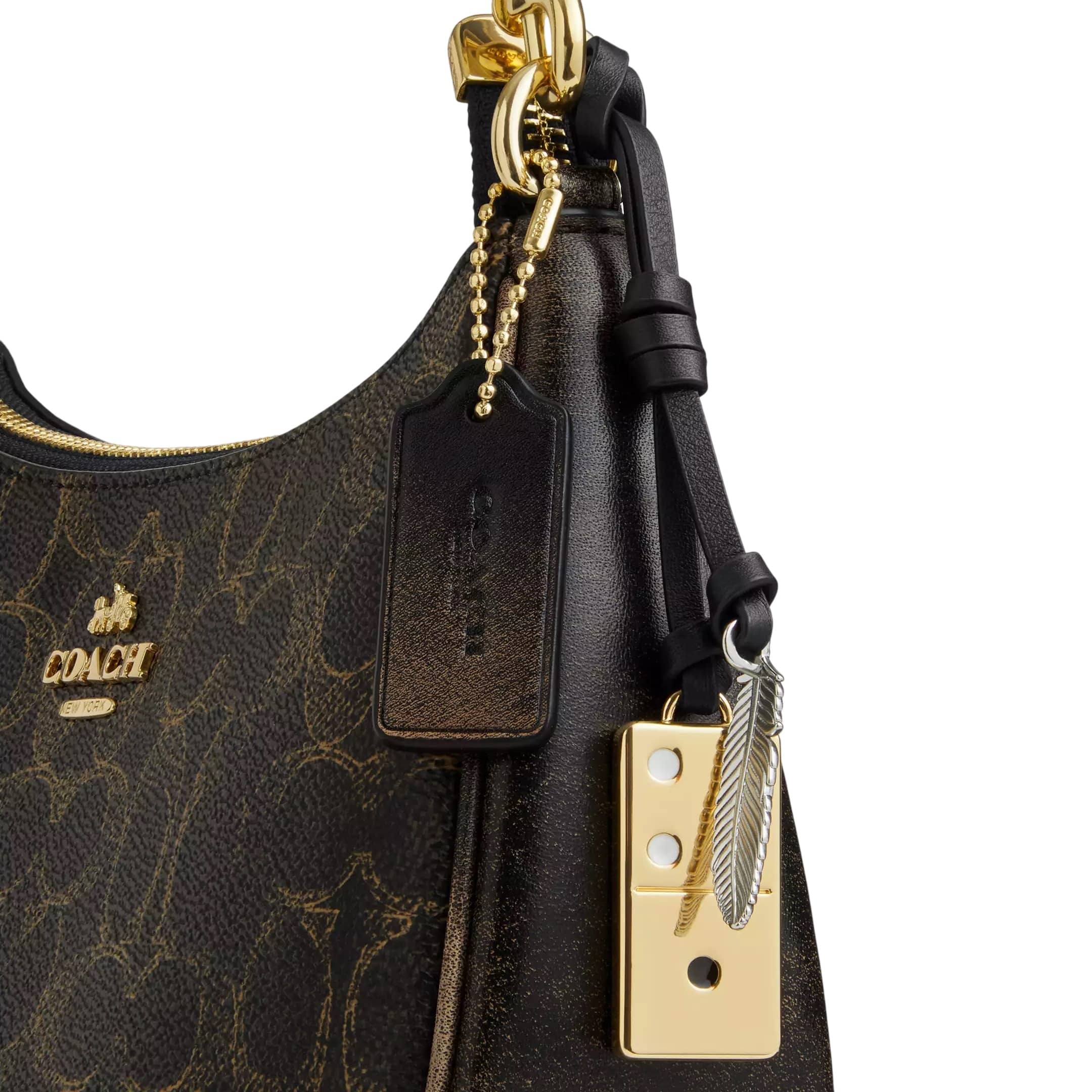 Túi Coach Teri Shoulder Bag In Loved Signature Canvas With Charms CDY18 1