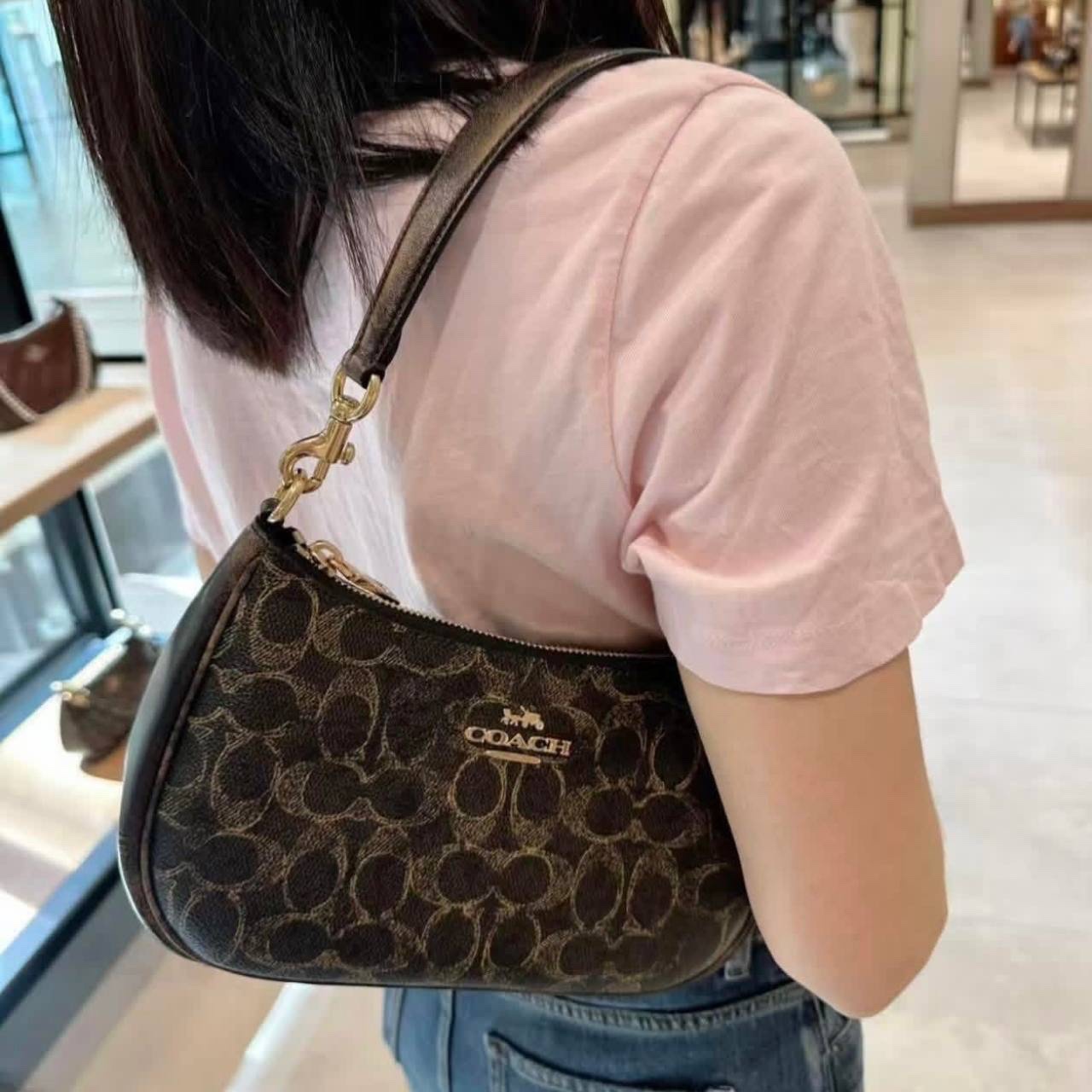 Túi Coach Teri Shoulder Bag In Loved Signature Canvas With Charms CDY18 10
