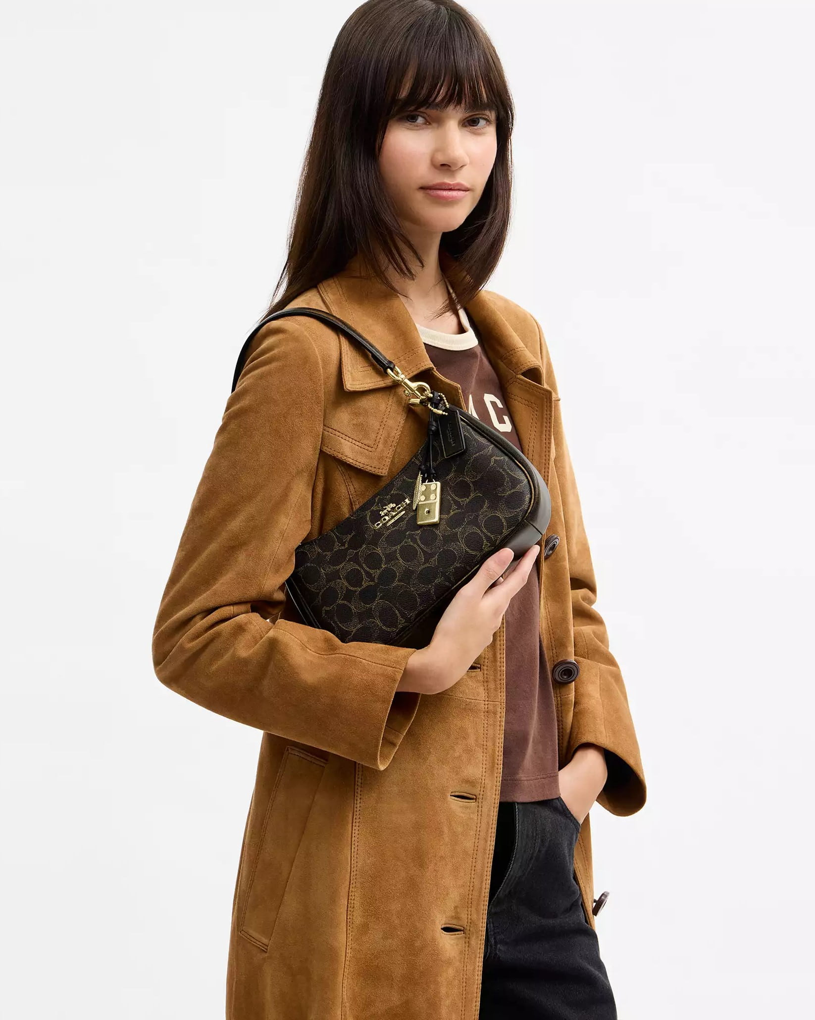 Túi Coach Teri Shoulder Bag In Loved Signature Canvas With Charms CDY18 11