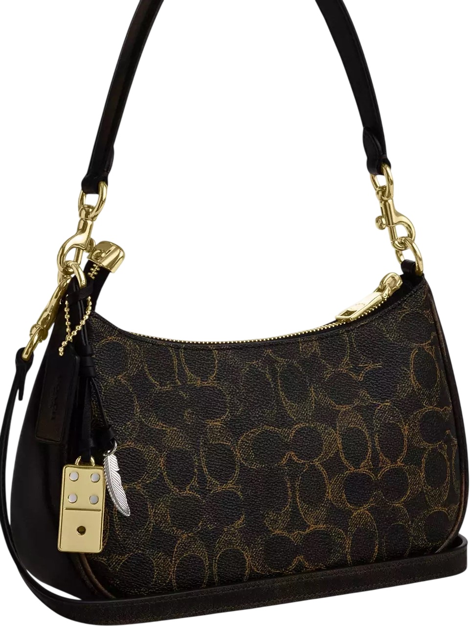 Túi Coach Teri Shoulder Bag In Loved Signature Canvas With Charms CDY18 14