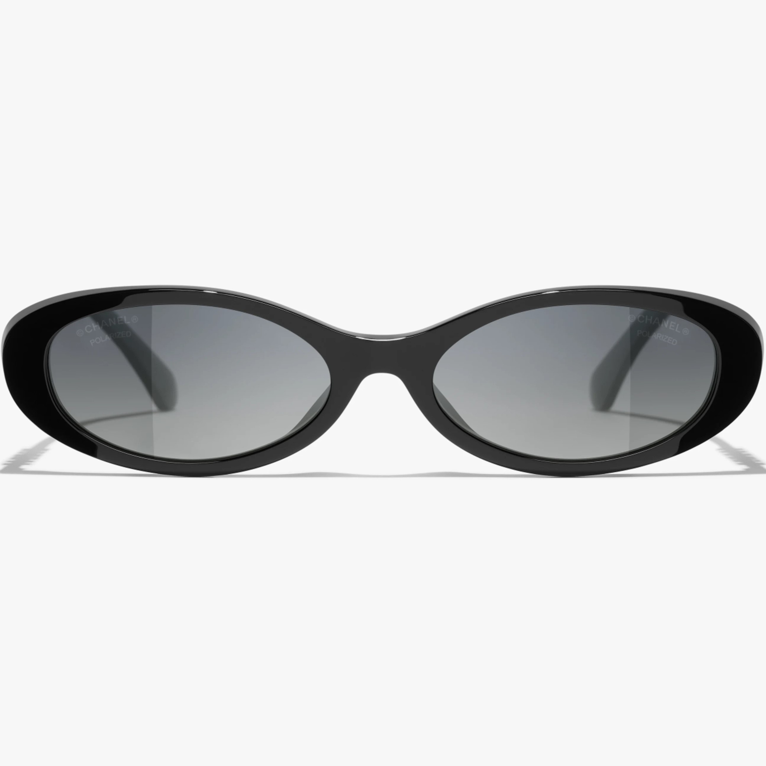 Mắt kính Chanel Oval Sunglasses Black 5565 3