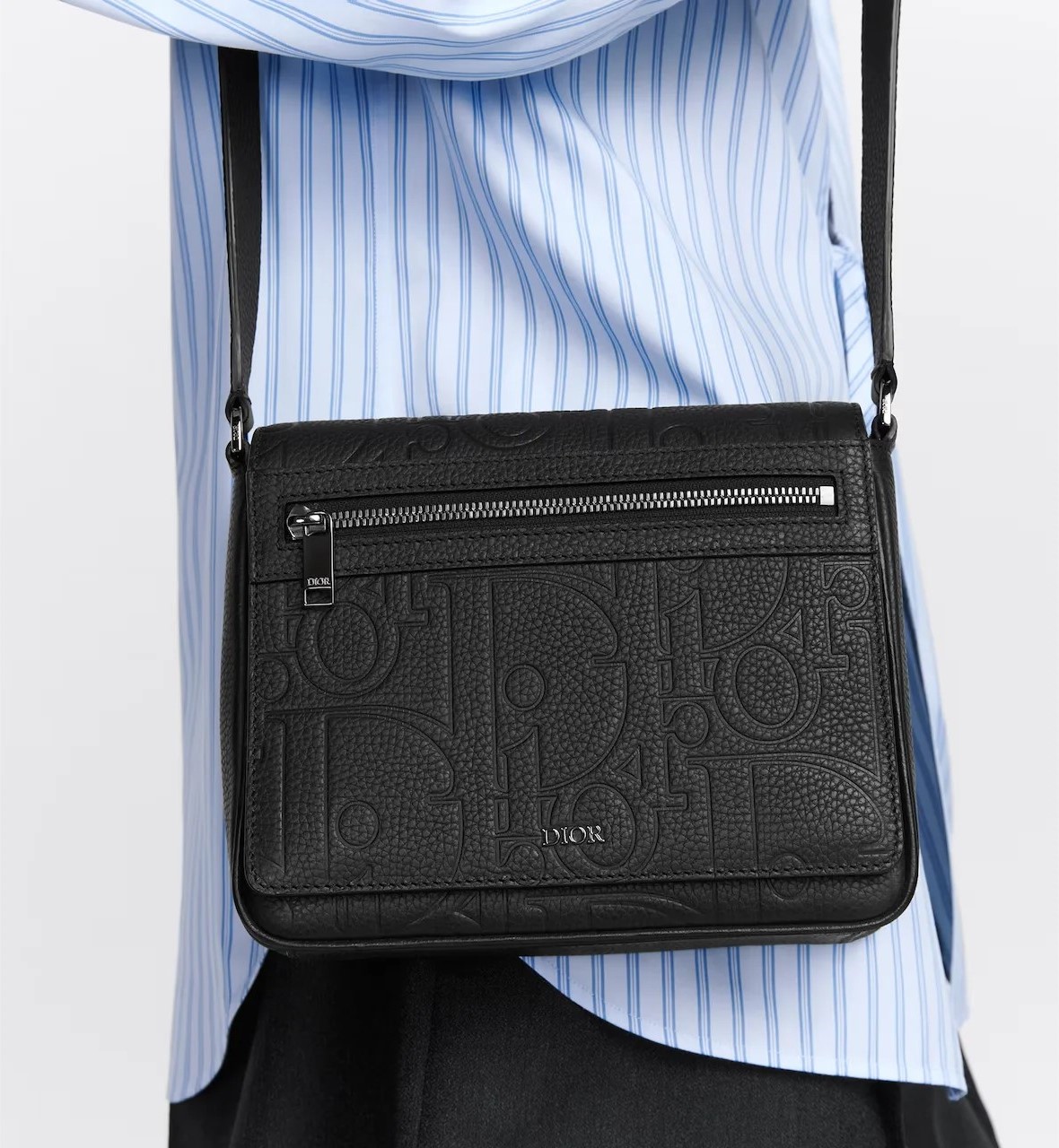 Túi đeo chéo Nam Dior Messenger Bag Flap Black 3