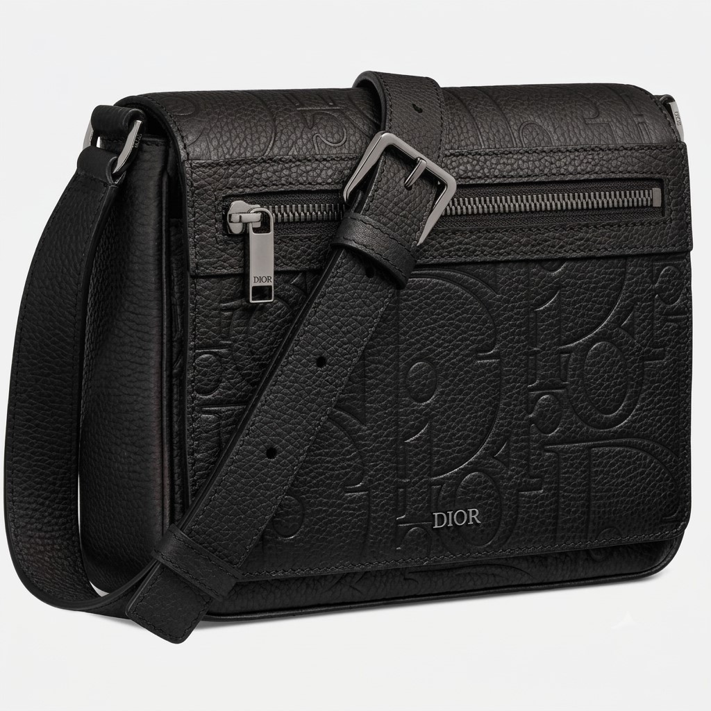 Túi đeo chéo Nam Dior Messenger Bag Flap Black 9